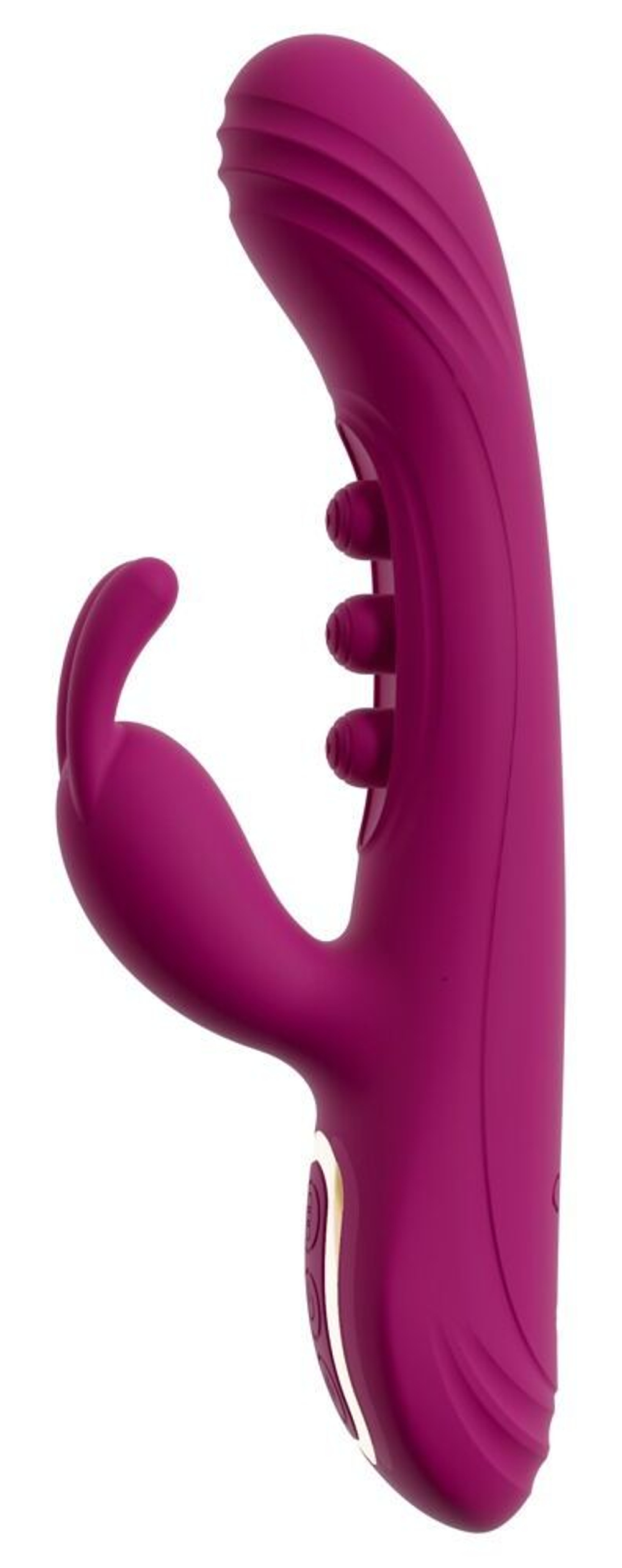 Лиловый вибратор-кролик 2 Function Vibrator Squirting - 22,5 см. (Цвет: лиловый)