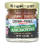 Crown Prince Natural, филе анчоусов, в чистом оливковом масле, 43 г (1,5 унции)