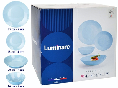 LILLIE LIGHT BLUE Столовый набор 16 предметов