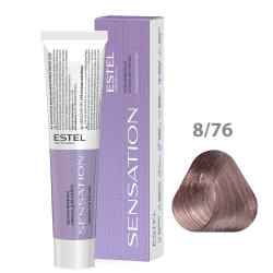 ESTEL Безаммиачная краска для волос SENSATION DE LUXE, 8/76 светло-русый коричнево-фиолетовый, 60 мл