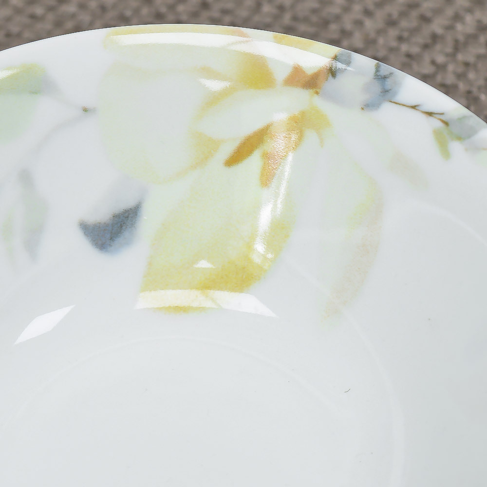 Салатник 360мл форма Идиллия Белый шиповник