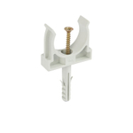 Крепеж-клипса для трубы 32 мм дюбель с винтом 5 шт ДКС