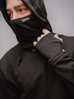 Худи IAMREBEL Балаклава Черный