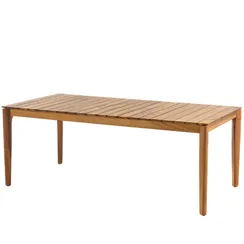 Уличный стол Verda из массива ироко, 200х100 см