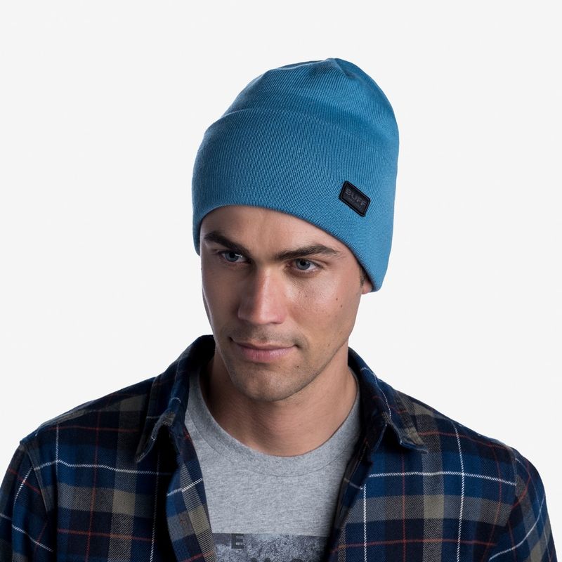 Вязаная шапка Buff Hat Knitted Niels Dusty Blue Фото 2