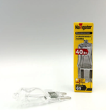 Галогеновая лампочка Navigator JCD G9 230V 40W прозрачная NH-JCD9-40-230-G9-CL