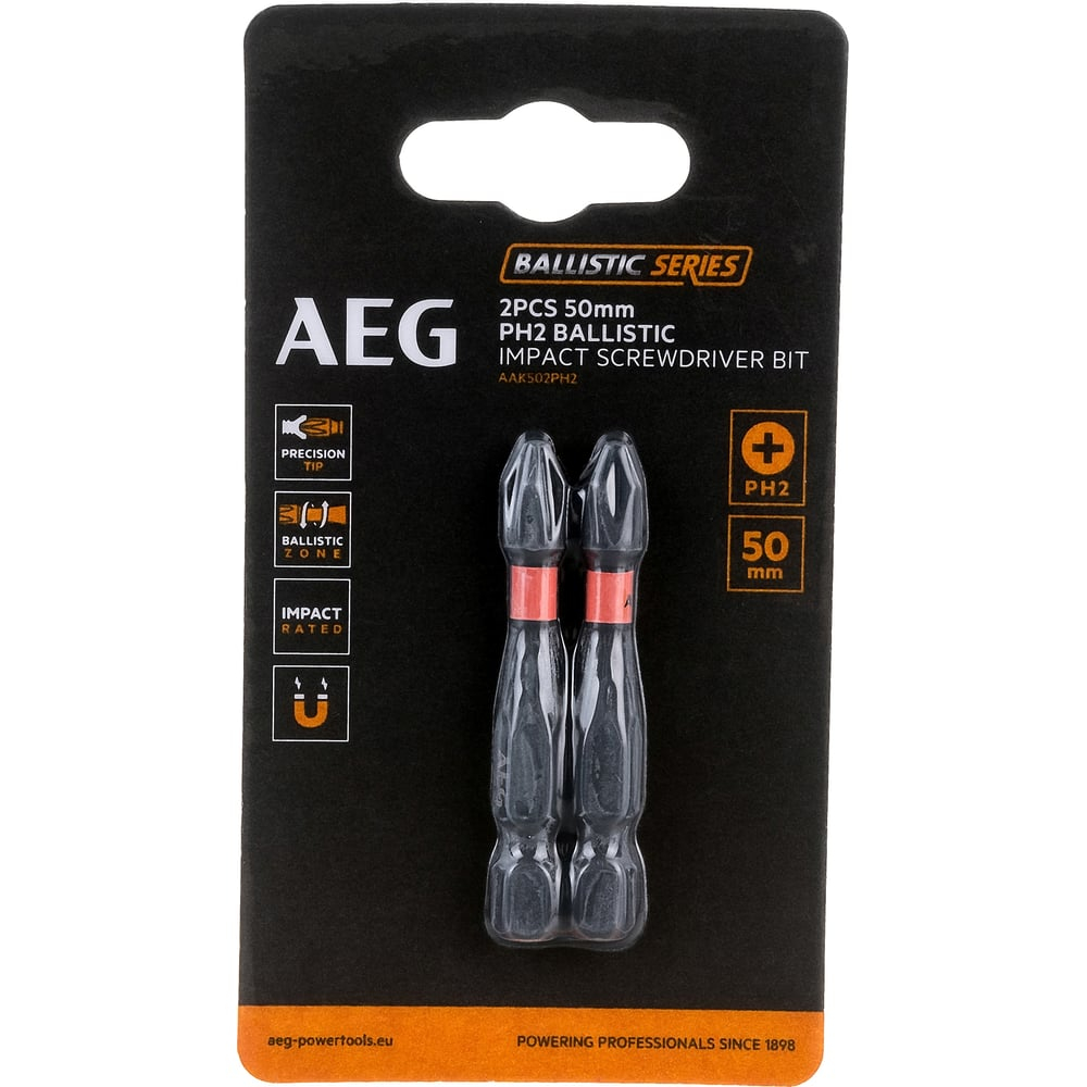 Биты ударные AAK502PH2 (2 шт; PH2; 50 мм) AEG 4932479165