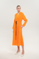 Платье, оранжевый