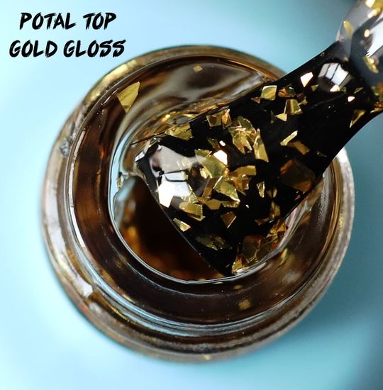 Топ без липкого слоя ENIGMA Potal Gold Gloss 15 мл. Золото