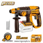 Аккумуляторный перфоратор BL 20В 2Дж без АКБ и ЗУ INGCO CRHLI20208 INDUSTRIAL