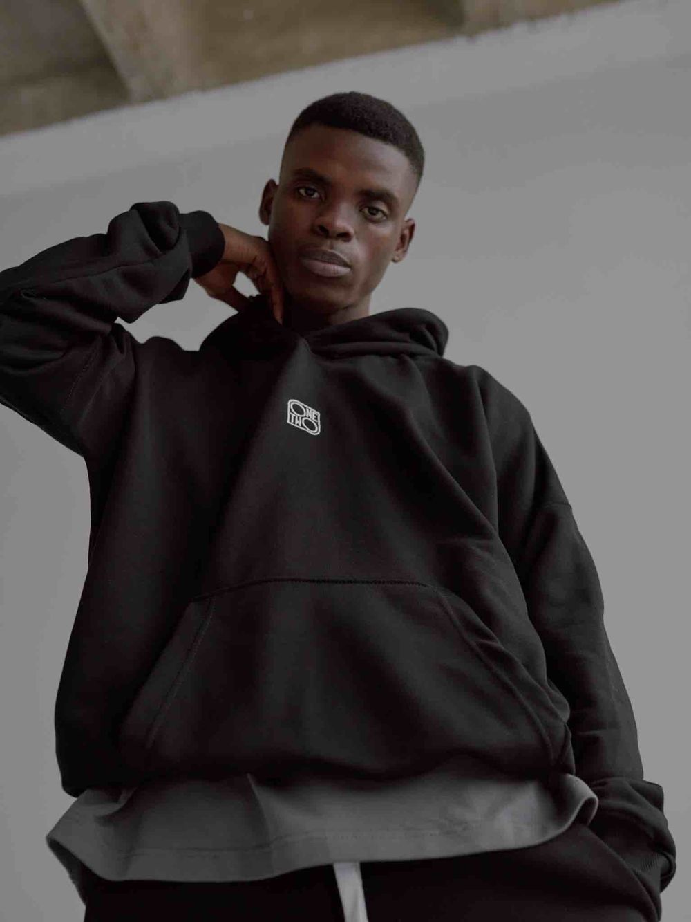 Купить Худи One Two Logo черный Худи One Two Logo черный