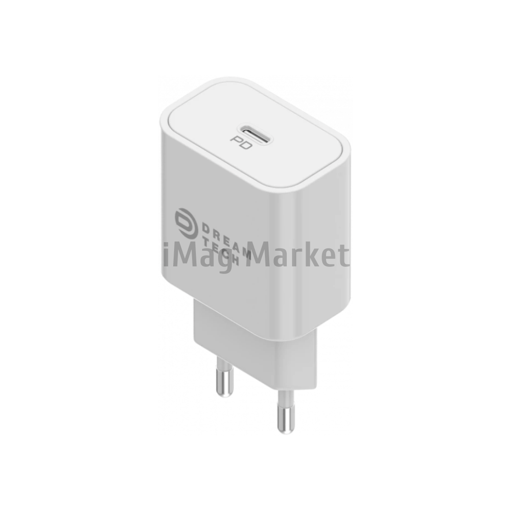 Сетевое зарядное устройство Dream PD09, 1 USB-C, 18W, 3A, белый