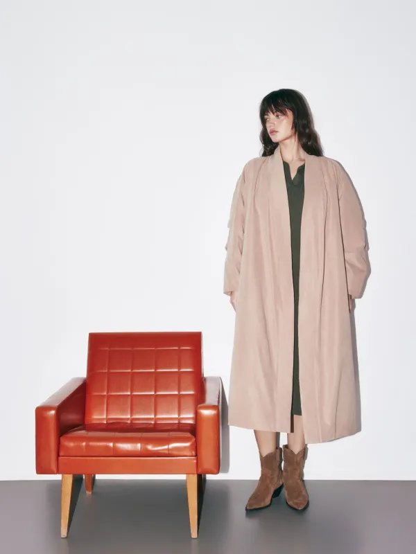 Пальто утепленное на запах 