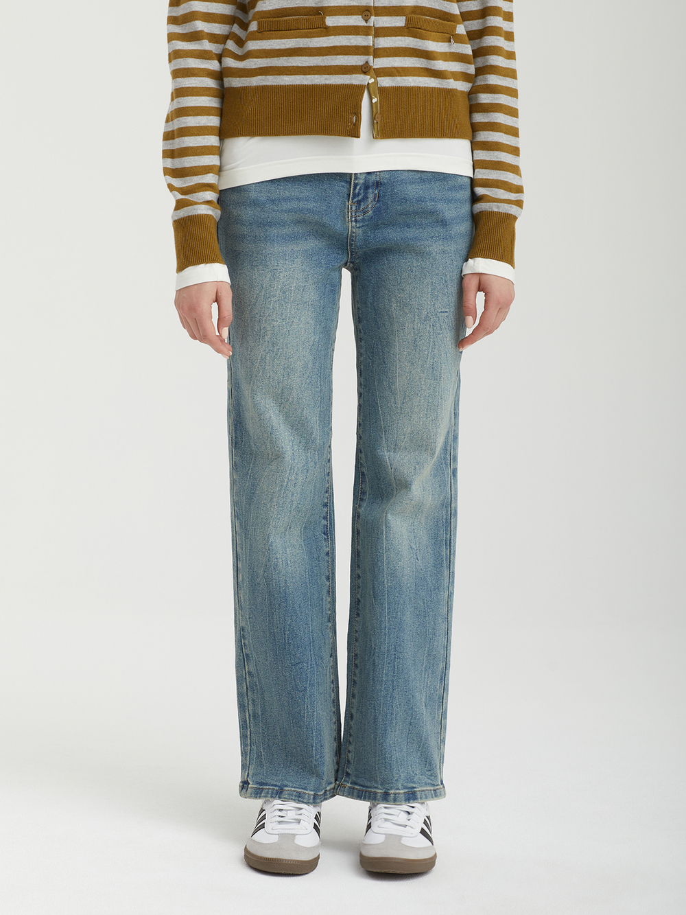 Женские Джинсы Cherry Span Slim-fit