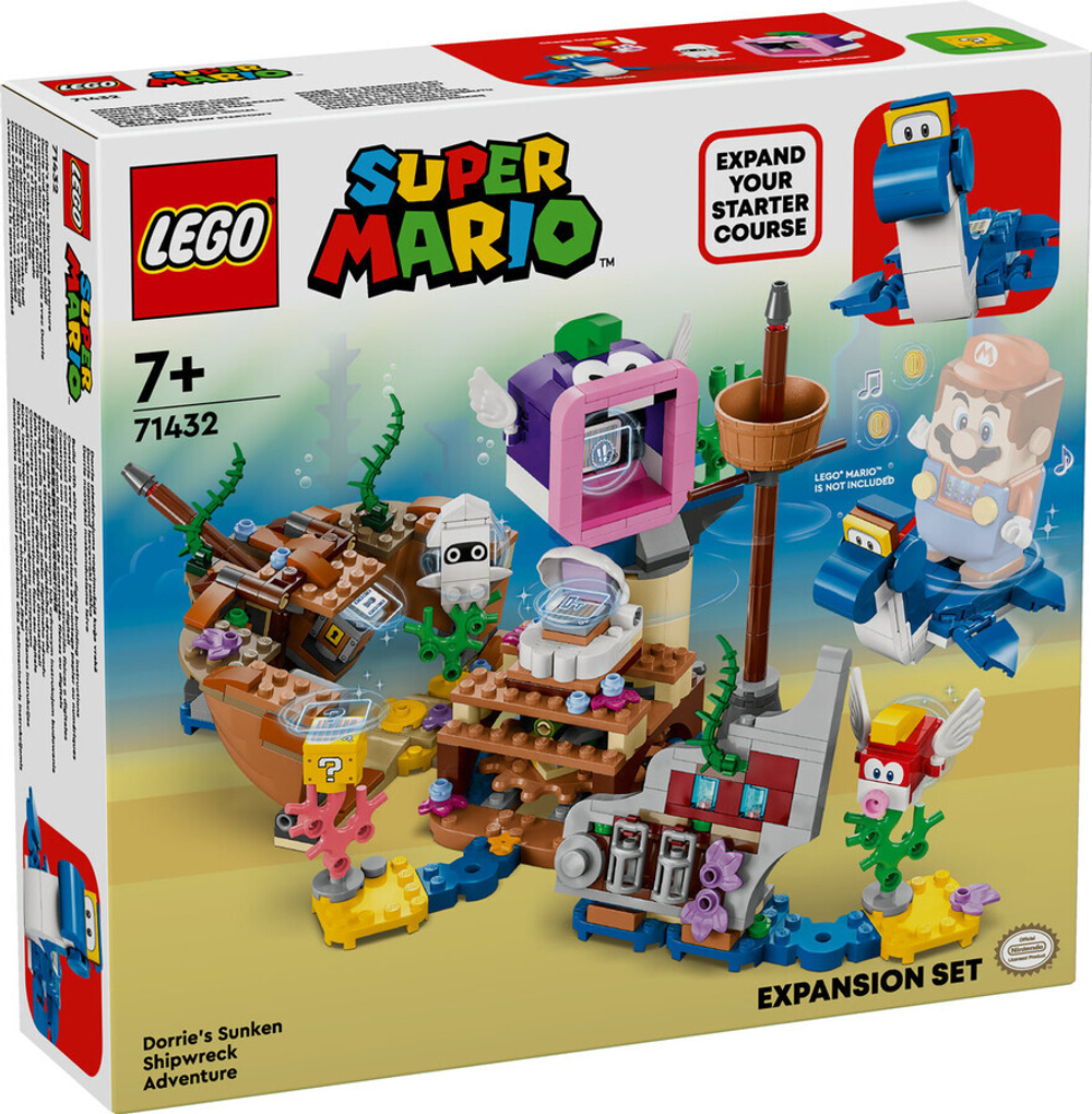 Конструктор LEGO Super Mario 71432 Дорри Затонувший корабль