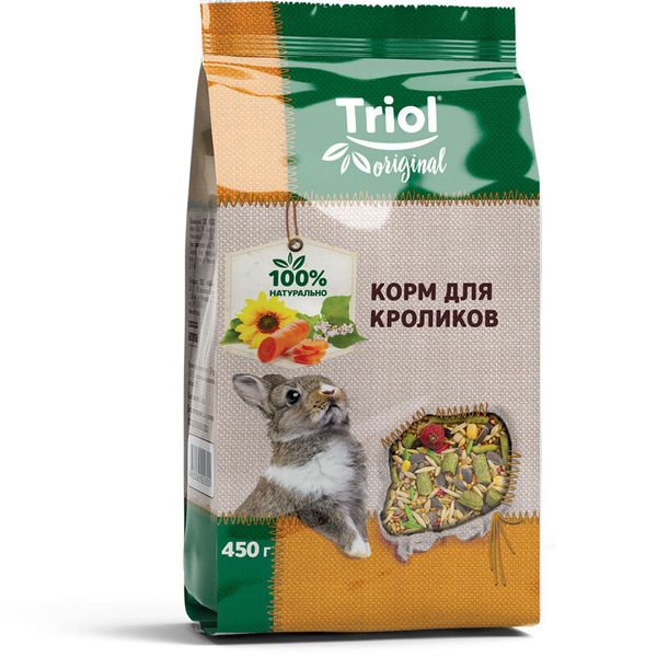 Корм для кроликов, 450г, Triol Original