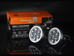 Светодиодные модули LED Aozoom ALPD-04 дальнего света с DRL (паучий глаз), под маски 3.0 дюйма, крепеж H7/H4, 21Вт (комплект, 2шт)