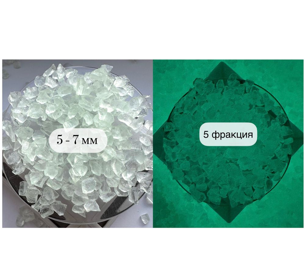 СТЕКЛЯННАЯ КРОШКА ЛЮМИНЕСЦЕНТНАЯ 5 фракция