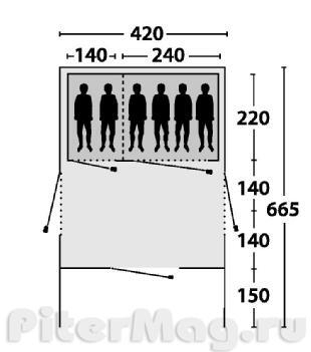 Палатка Outwell Bear Lake 6 [110186]