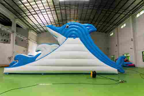 Водная надувная горка «Умный дельфин», 10*4*5 м