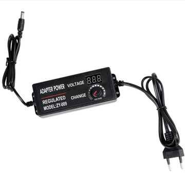 Адаптер регулируемый QiYe-31250 (3-12v/5A) штекер 5.5мм.