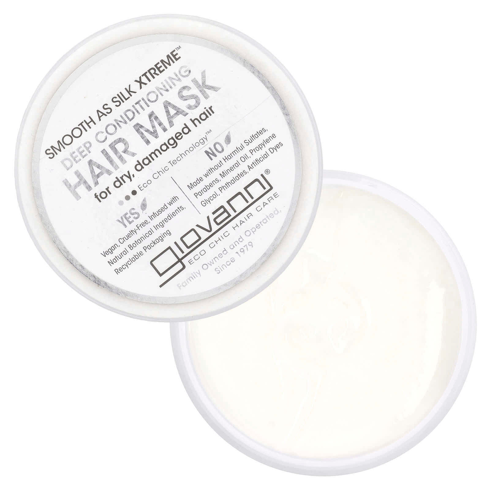 Giovanni, Smooth As Silk Xtreme ™, маска для волос глубокого кондиционирования, 295 мл (10 жидк. унц.)