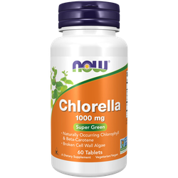 Now Foods Chlorella 1000 mg 60 tablets, Хлорелла