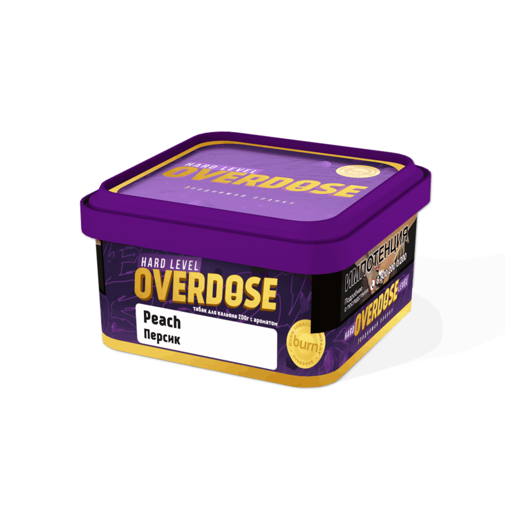 М. Табак для кальяна Overdose Peach (Персик), 200 гр