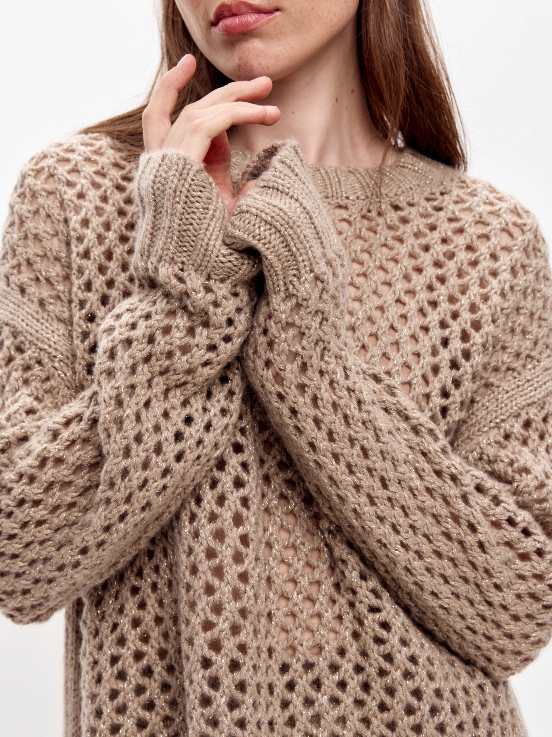 Кашемировый свитер с люрексом