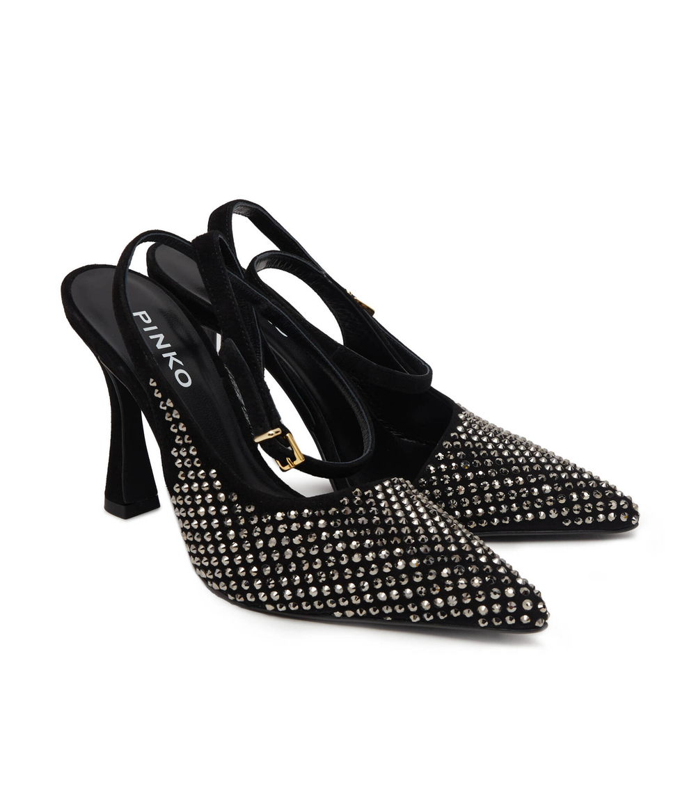 Кожаные туфли на шпильках LISETTE SLINGBACK Pinko - черный(100566 A0N6)