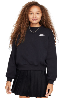Детская теннисная куртка Nike Girls Sportswear Club Fleece - Black