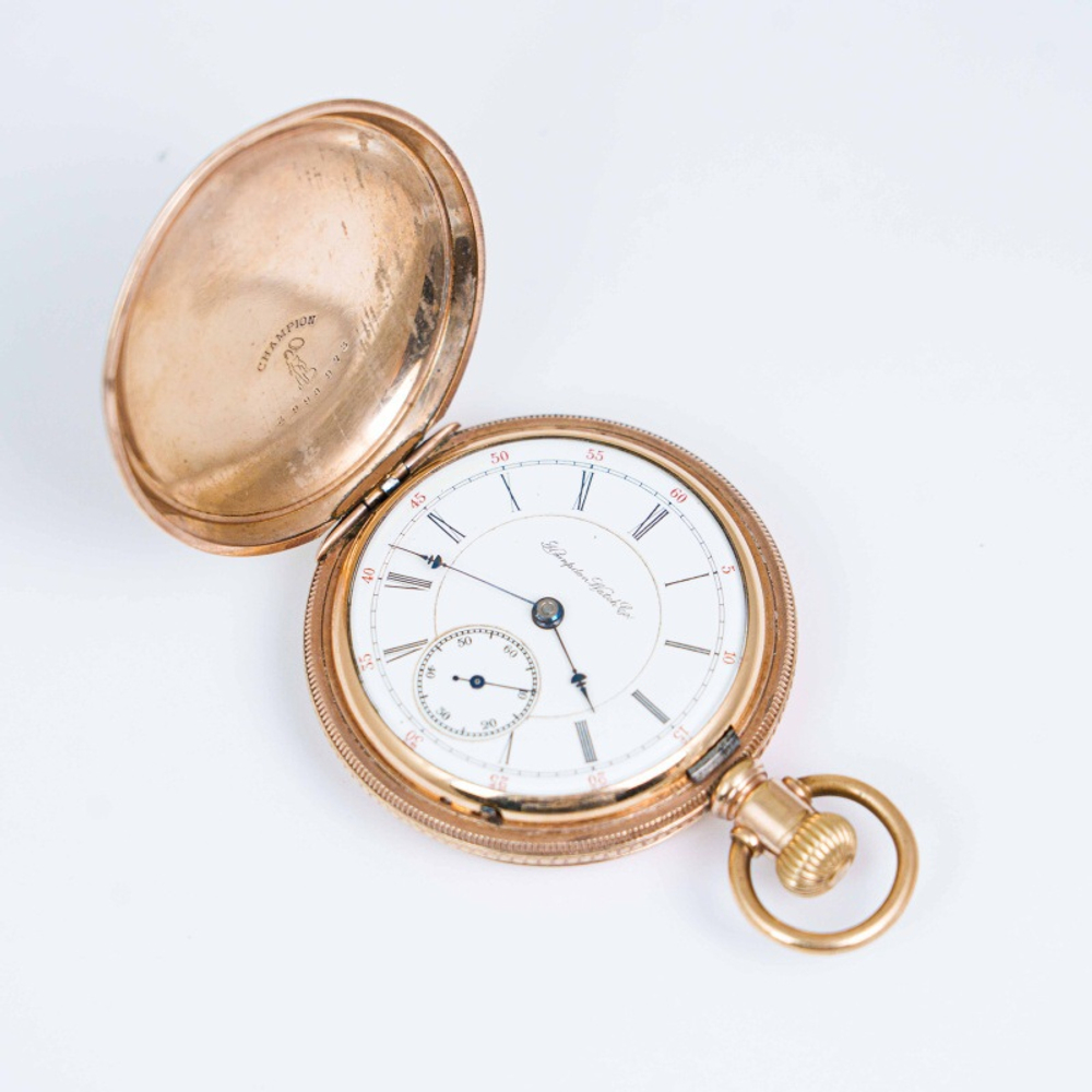 Позолоченные карманные часы