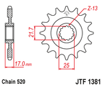 Звезда JTF1381.15RB