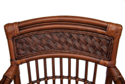 Барный стул Andrea Pecan Washed (античн. орех), Ткань рубчик, цвет кремовый