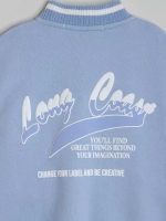 Голубой бомбер детский для школы и сада