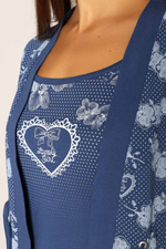 Пижама женская сорочка+халат 0208