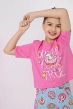 Пижама для девочки Единопончик-2 Виотекс РОЗОВО-ГОЛУБОЙ