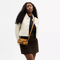 COACH СУМКА ЧЕРЕЗ ПЛЕЧО TABBY 20 С ПРИНТОМ ГРАФФИТИ, ОХРА