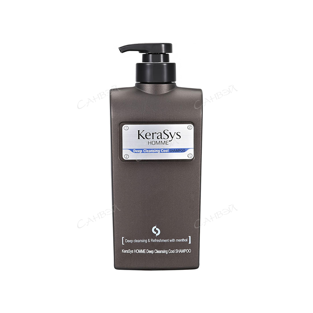 KeraSys Шампунь Homme Deep Cleansing Освежающий, 550 мл