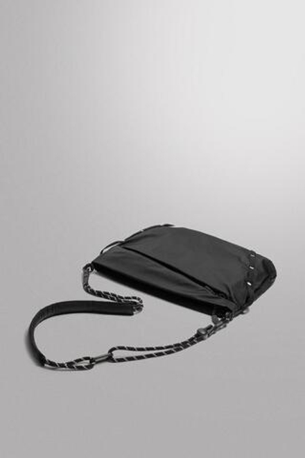 ZARA СПОРТИВНАЯ СКЛАДНАЯ СУМКА ЧЕРЕЗ ПЛЕЧО, ЧЕРНЫЙ