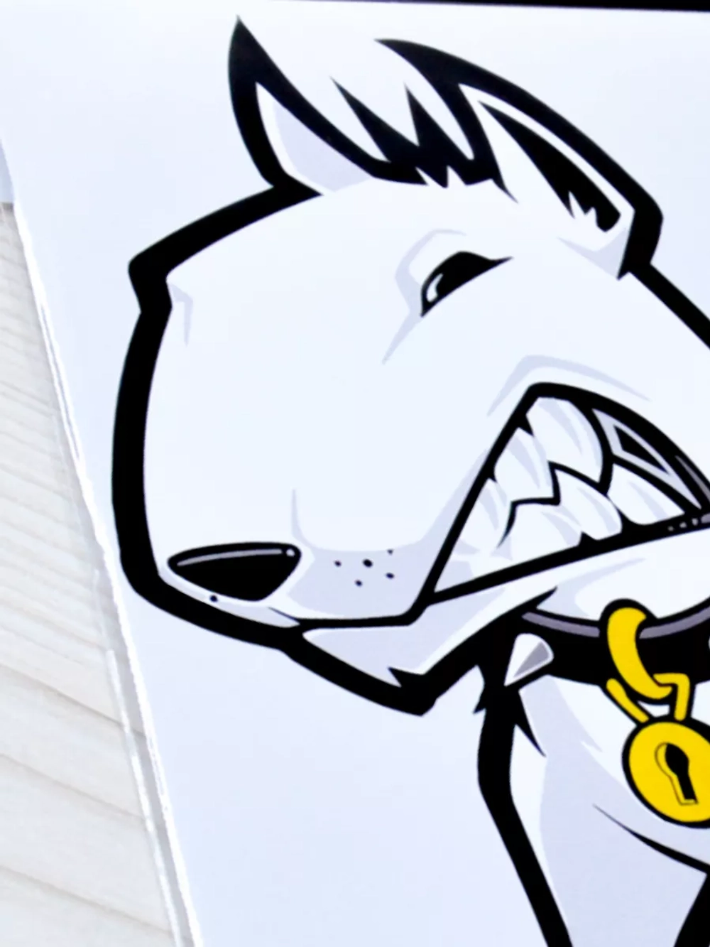 Наклейка - Бультерьер