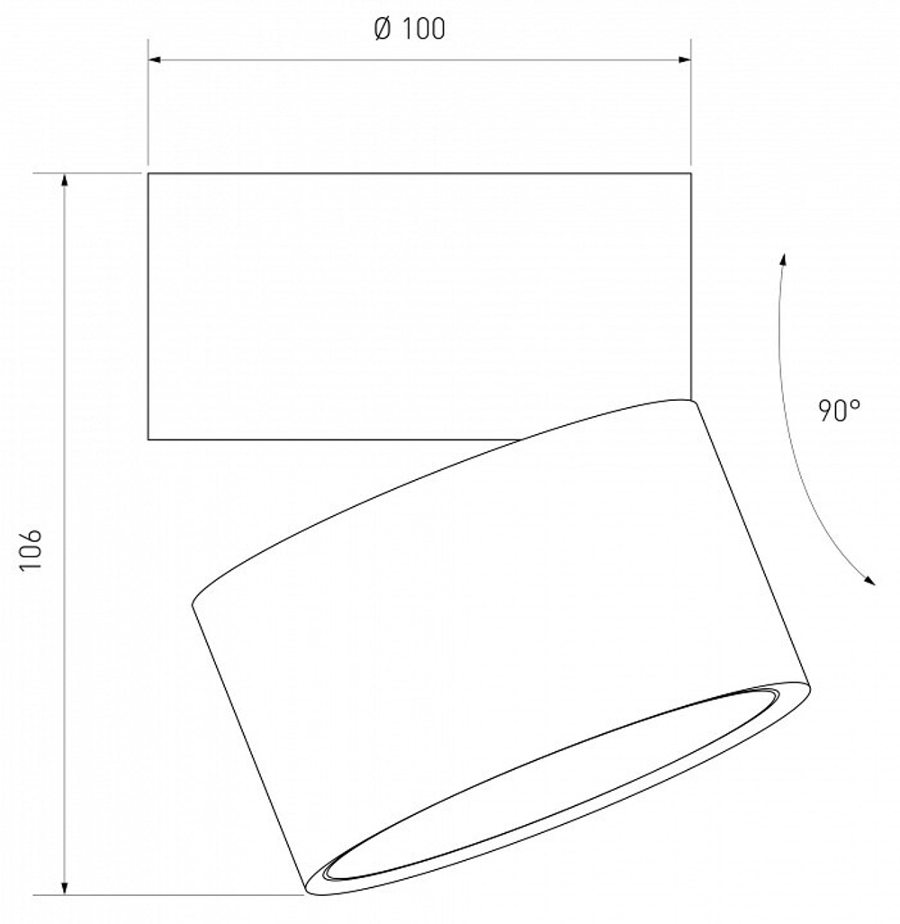 Накладной светильник Elektrostandard DLR031 15W 4200K 3100 белый матовый/серебро