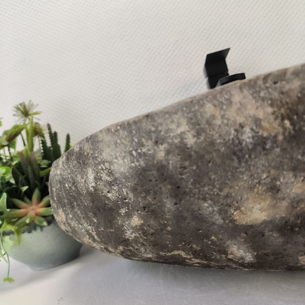 Раковина из речного камня RS-63396 (57*42*16) 0123