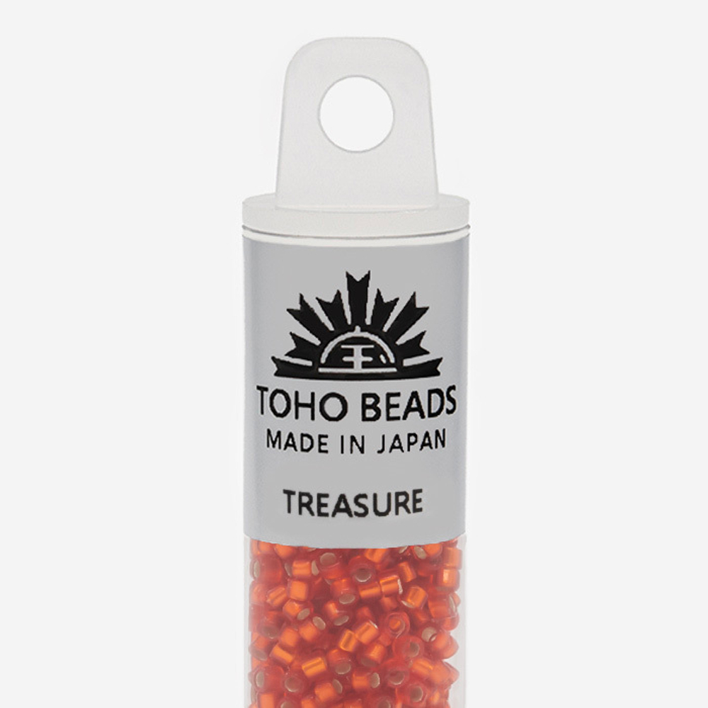 Японский бисер TOHO Treasure (№25F), с внутренним серебрением, прозрачный матовый