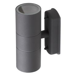 Светильник декоративный настенный ЭРА WL28 GY под лампу MR16 GU10 IP54 серый для интерьера и фасадов зданий