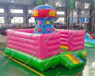 Надувной скалодром "Высокая башня" с высокими бортами 4*4*3 м