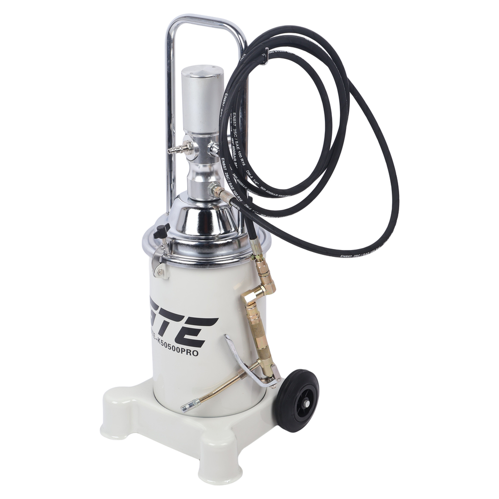 Нагнетатель смазки (солидолонагнетатель) пневматический 50:1 13кг GTE