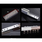 Карниз для штор, алюминиевый, потолочный и настенный монтаж