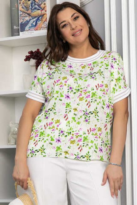 Блуза Лаванда (молочная) Б13818-1М LT Collection