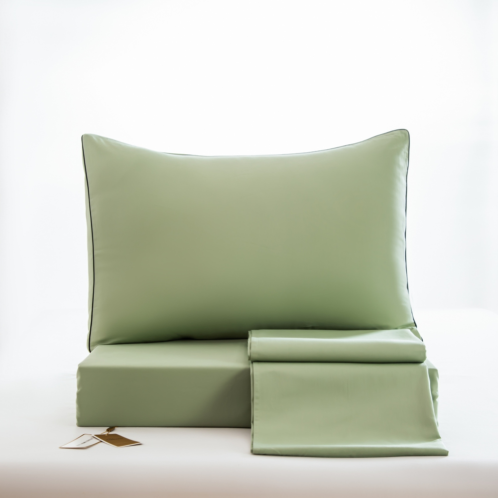 Комплект постельного белья Однотонный Сатин Элитный OCE012